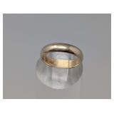 Yellow Gold Band Ring Marked 14K, Size 9.5, Approx. 5g Total Weight