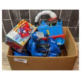 Assorted Toy Lot Including Thomas the Train, Yamaha ATV Rider, and Racing Team Car