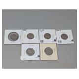 1927 THROUGH 1937 BUFFALO NICKEL COINS PLUS 1896 V NICKEL COIN