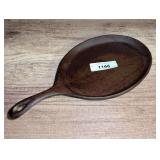 Cast Iron Oval Skillet Griddle with Handle