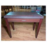 Yamaha Wooden Piano Bench with Brown Padded Seat
