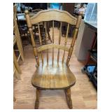 Wooden Windsor Style Dining Chair with Spindle Back