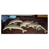 Vintage Syroco Dolphin Wall Plaques
