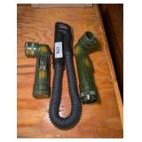 Black and Decker SnakeLight and Two Military Style Right Angle Flashlights