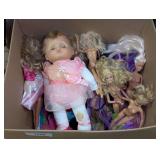 Boxed Doll and Toy Assortment Including Fashion Dolls and Accessories