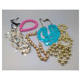 Assorted Fashion Jewelry Necklace and Bracelet Collection