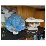 Baby Einstein Bouncer Seat and Fisher-Price Booster Seat Combo