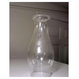 Clear Glass Oil Lamp Chimney with Beaded Rim