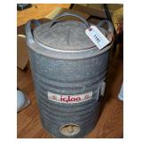 Vintage Igloo Corporation Standard Perm-A-Lined 5 Gallon Metal Water Cooler