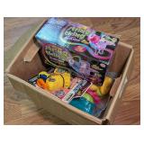 Boxed Toy Assortment Including String Thing, X-Shot Blaster, Play-Doh Accessories, and More