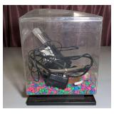 Small Acrylic Desktop Aquarium Tank with Pump and Multi-Color Gravel