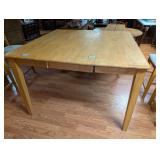 Coaster Wooden Bar Height Dining Table with Removable Leaf
