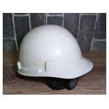 MSA White Hard Hat Safety Helmet with Ratchet Suspension