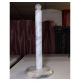 Marble Paper Towel Holder Stand with Spherical Finial
