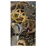 5lb. Costume/Estate Jewelry Lot. Includes Rings, Earrings, Bangles, Cuffs, Necklaces and Much More. Does Have 925 Silver In It.