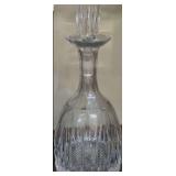 12" Clear Cut Crystal Decanter