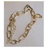 8" Gold-Toned Paperclip Link Bracelet