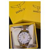 NEW - Invicta Specialty Quartz Watch With a Silver and Gold-Tone Stainless Steel Bracelet and a Silver Dial. Still has Original Tags and Box