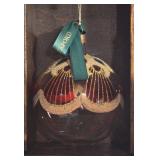 Vintage 1997 Waterford Holiday Heirloom 4" Peacock Ball