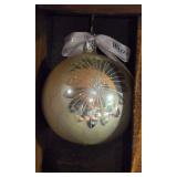 Vintage 1997 Waterford Holiday Heirloom  Star Cut Festival 4” Ball Ornament