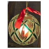Vintage 1999 Waterford Holiday Heirloom 4" Christmas Jubilee Ball