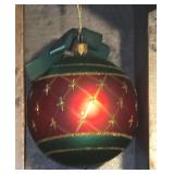 Vintage 1997 Waterford Holiday Heirloom Diamond Cut Ball