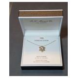 R.H. Mcy & Co. Blue Topaz Snowflake Necklace in Original Box
