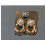 Designer International Concepts Gold Tone Faux Pearl Drop Earrings