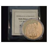 FALLUJAH BATTLE HISTORY OF THE U.S. MARINE CORPS COMMEMORATIVE ROUND