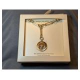 Designer Mix and Match Charm Necklace Gold Tone in Box