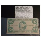 C.1968 POPEYE "BANK OF TOY HOUSE" NOVELTY MONEY
