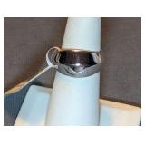 Kendra Scott Kaia Band Ring Size 7 Rhodium Plated