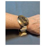 Designer International Concepts Gold-Tone Disc Tower Statement Bracelet