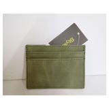 NEW DEPARTMENT STORE LADIES CARD/ID HOLDER-HAZY SAGE