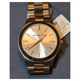 Michael Kors MK9122 Gold Tone Stainless Steel Quartz Wristwatch