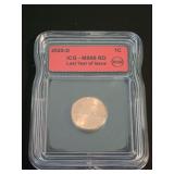2025-D LAST YEAR ISSUE PENNY, ICG MS66RD