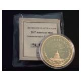 2017 KENNEDY CENTENNIAL COMMEMORATIVE ROUND
