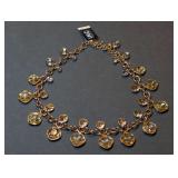 Designer International Concepts Gold-Tone Multi-Stone Faceted Necklace with Tag