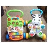 Lot of 2 VTech and Fisher-Price Interactive Baby Learning Walkers