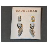 BaubleBar Travel Essentials Earring Set with Pavé Tumbler and Passport Motifs