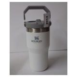 Stanley IceFlow Flip Straw Tumbler 20 oz White Insulated Stainless Steel