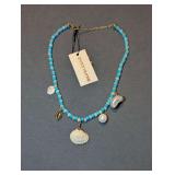 BaubleBar Beaded Genuine Seashell and Pearl Charm Necklace