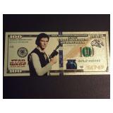 STAR WARS GOLD FOIL NOVELTY NOTE