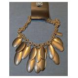 Designer International Concepts Gold Tone Statement Tower Necklace New with Tags