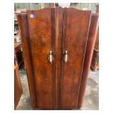 Vintage Art Deco-style waterfall chifforobe cabinet, see pictures for details.