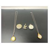 Collection of Four Pocket Watches and Pendant Watches Including Westclox