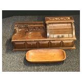 Gentlemen’s dresser box, and trinket bowl. See pictures or details.