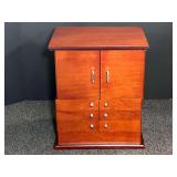 Wooden multi-tier jewelry box/cabinet, see pictures for details.