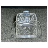Royal Limited Crystal covered butter dish with underplate, see pictures for details.