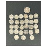 Assorted United States Mercury Dimes and Washington Quarter Lot